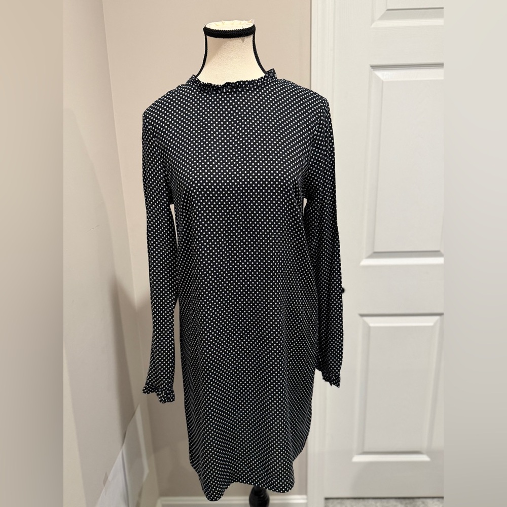 H&M- Black and White Polka Dot Dress- Size 6